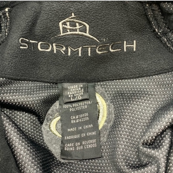 STORMTECH Men's Black Gray Fleece Full Zip Golf Jacket Size Large - Picture 5 of 6